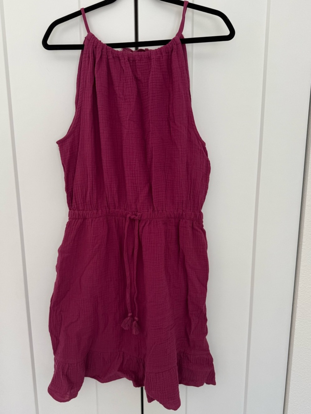 C&C California Kaelyn Gauze Halter Dress